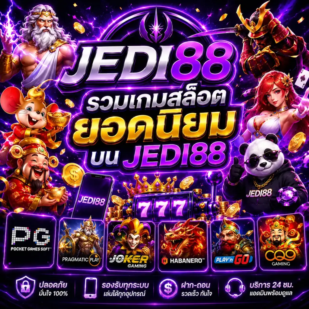 JEDI88 รวมเกมสล็อตยอดนิยมบน ที่ผู้เล่นเลือกมากที่สุด